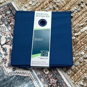 Your Zone Collapsible Storage Bin - Blue